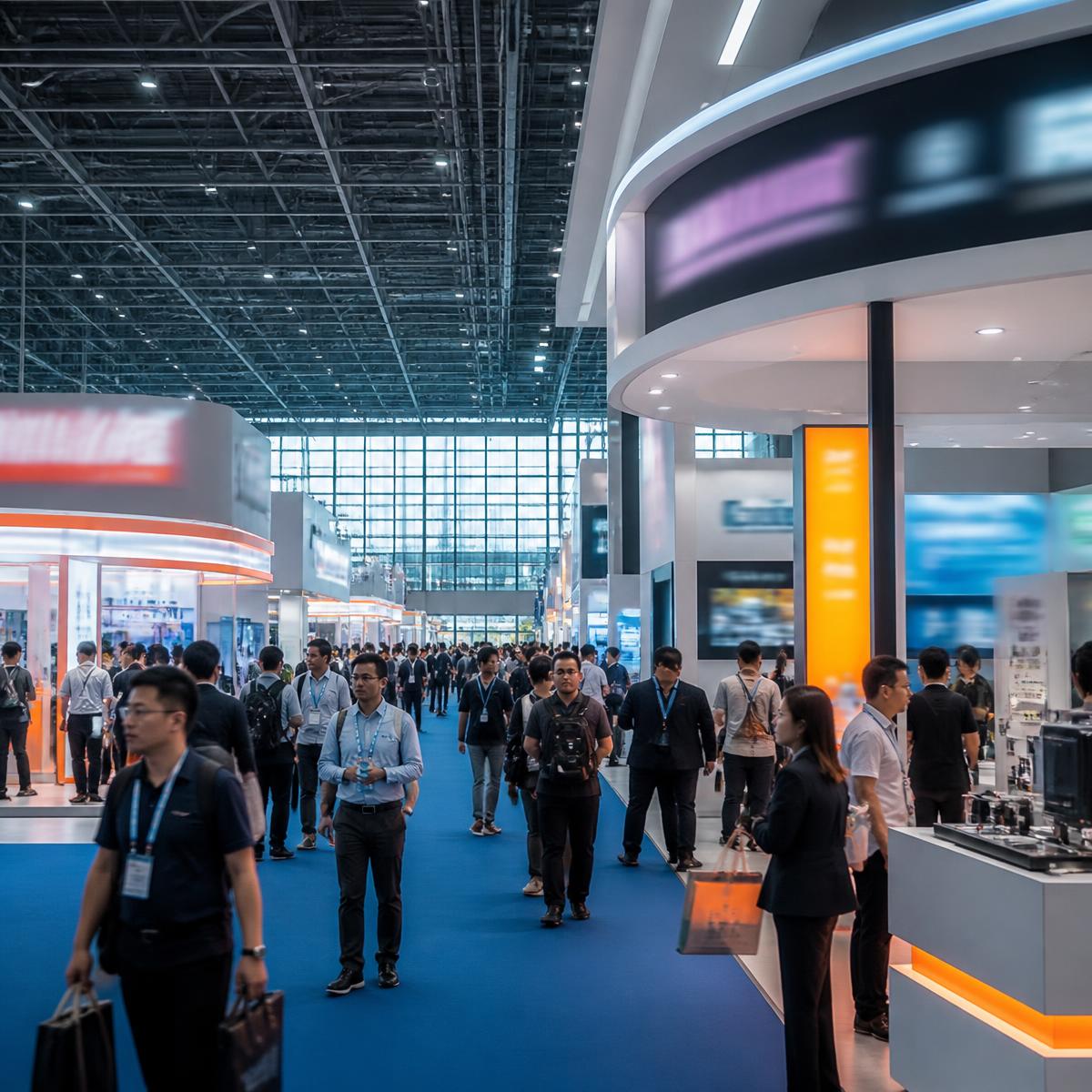 Pavilhão de feira de negócios em Guangzhou, na China